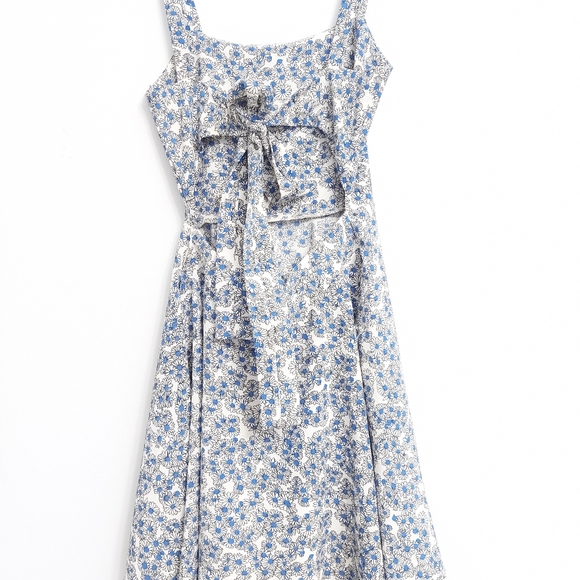 Blue daisy summer dress - Picture 3 of 4